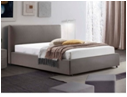 [BD00137] King sized Upholstered bed w torage